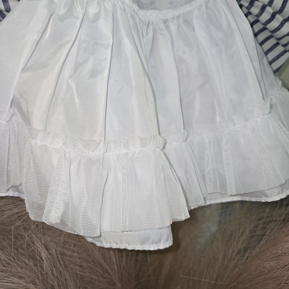 Navy and White Striped Kids Dress - Picture 7 of 8